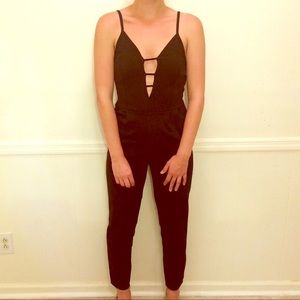 Black Jumpsuit Pants Romper